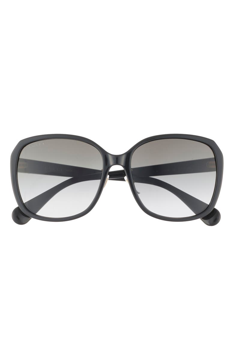 Gucci Best 57mm Square Sunglasses, Main, color,