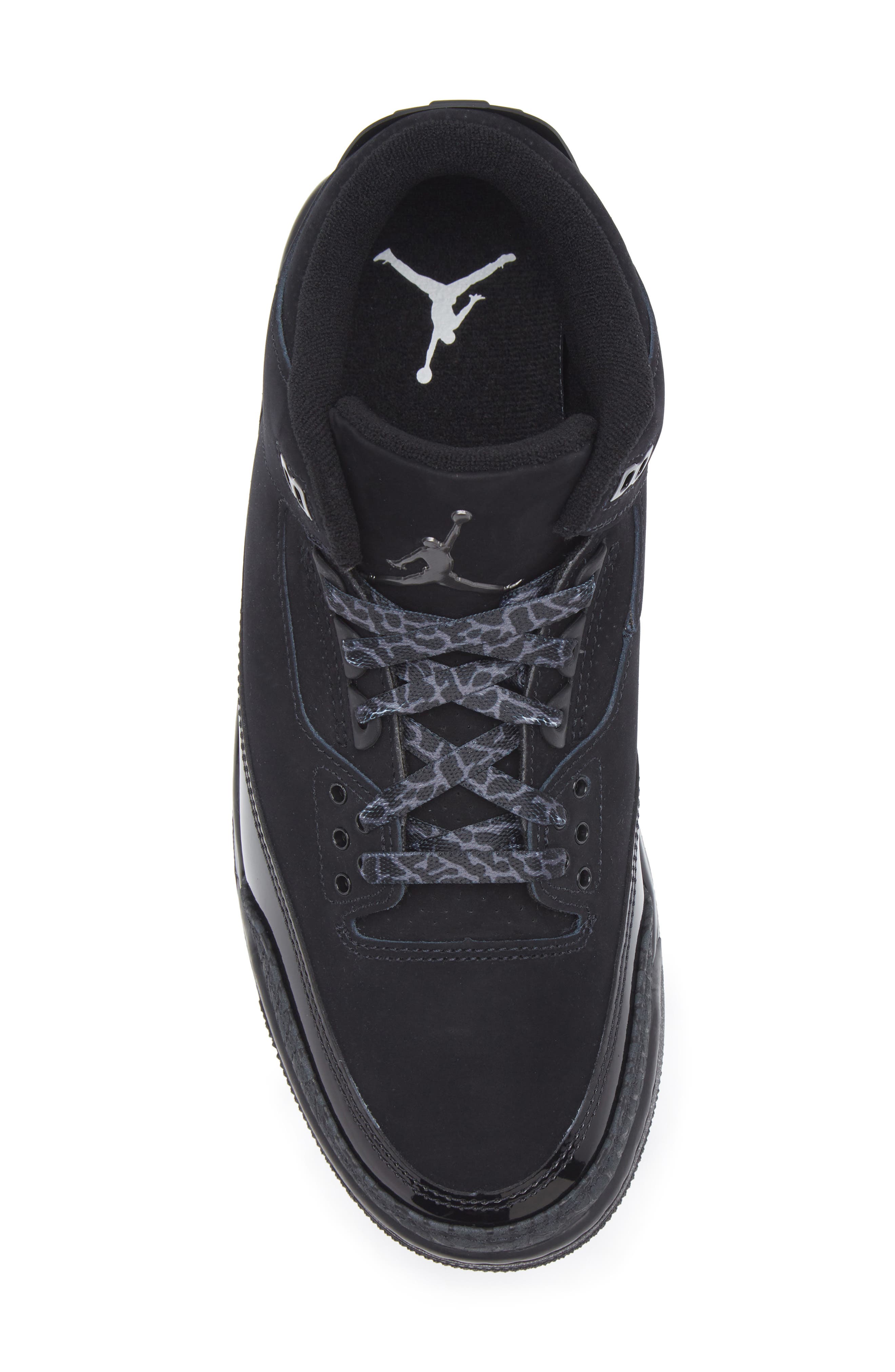 Air Jordan 3 Retro Basketball Sneaker, Alternate, color, BLACK/ DARK CHARCOAL/ WHITE