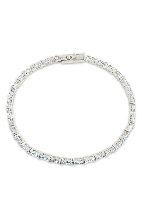 Blanche Cubic Zirconia Tennis Bracelet
