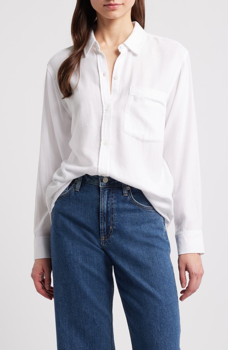 Rails Hannah Cotton Blend Button-Up Shirt, Main, color, 