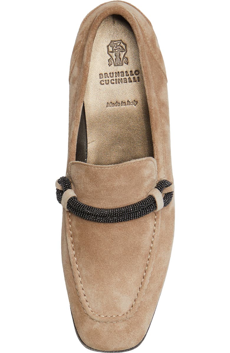 Brunello Cucinelli Monili Square Toe Loafer, Alternate, color,