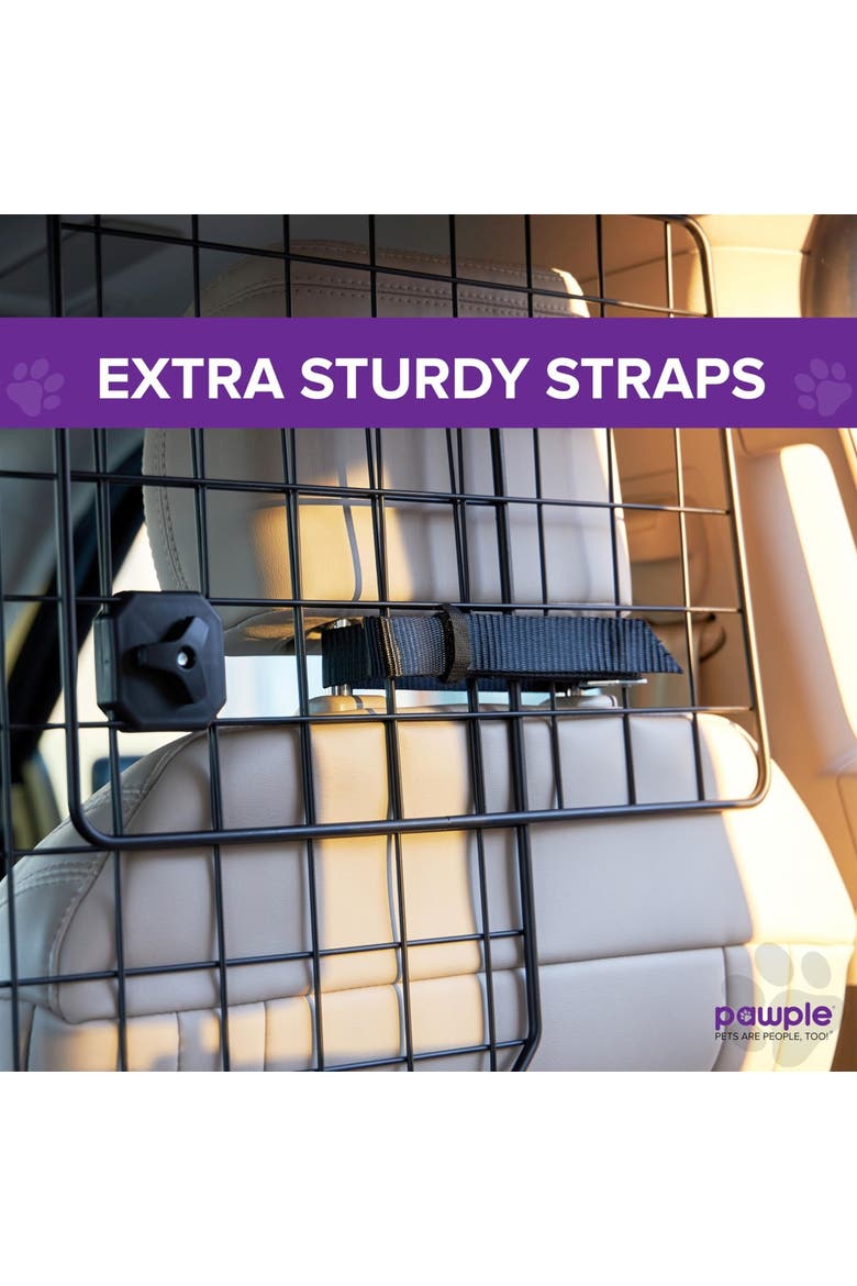 Adjustable Heavy-Duty Mesh Dog Car Barrier, Alternate, color, Black