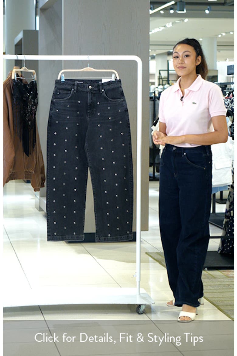 Hattie Grommet High Waist Ankle Barrel Jeans video