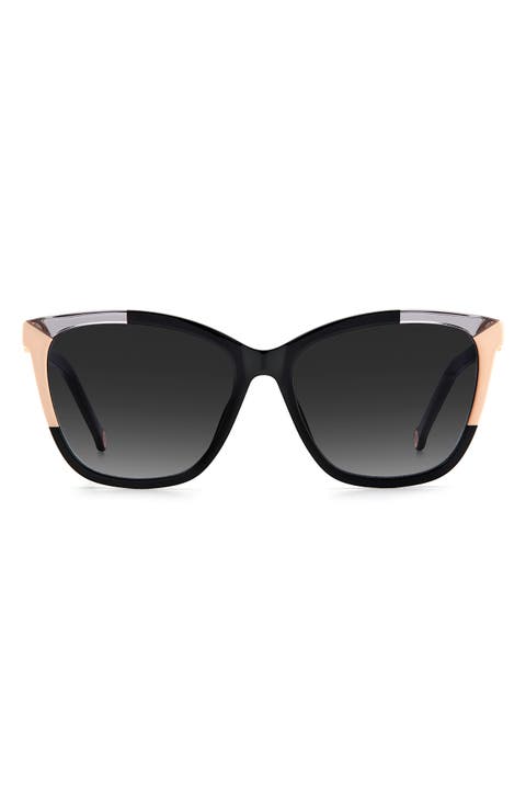58mm Rectangular Sunglasses