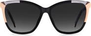 Carolina Herrera 58mm Rectangular Sunglasses