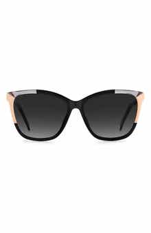 58mm Rectangular Sunglasses