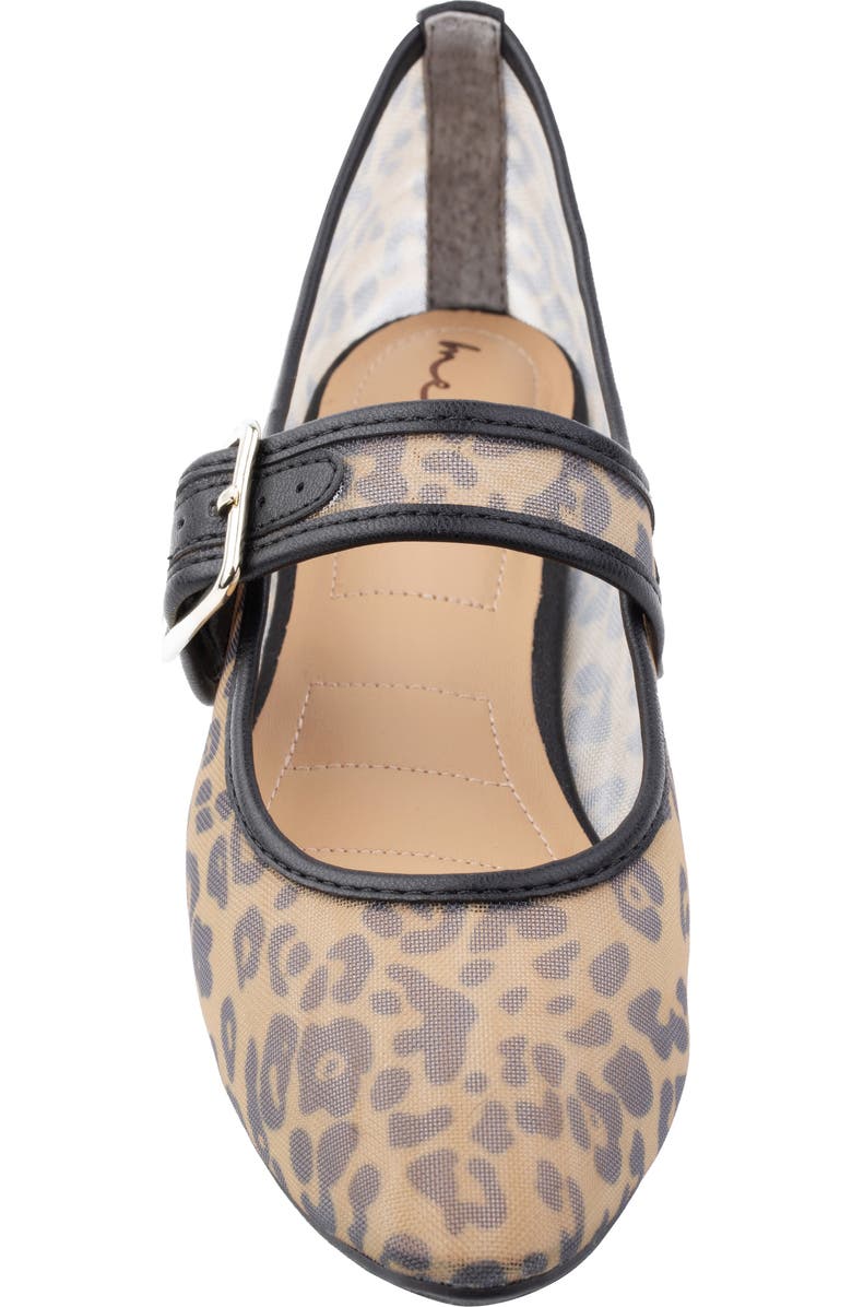 Me Too Gillie Mesh Mary Jane Flat, Alternate, color, Dark Leopard
