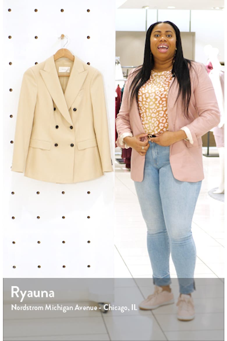Cameron Double Breasted Wool Suit Jacket video