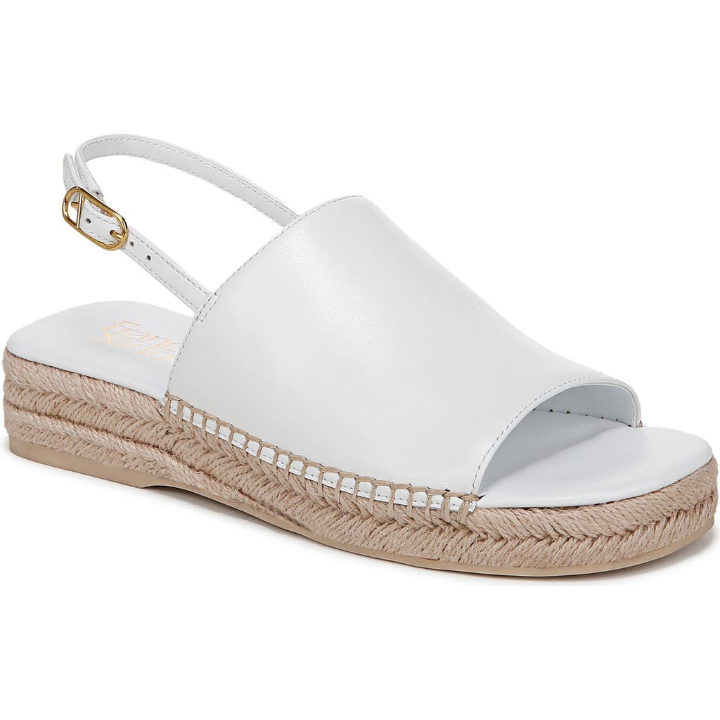 Franco Sarto Rune Slingback Platform Sandal In White