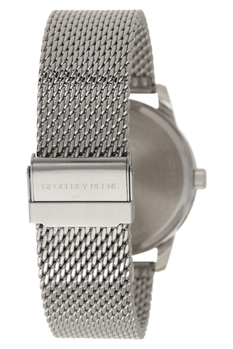 Men's Diamond Mesh Strap Watch, 41mm - 0.001 ctw, Alternate, color, SILVER