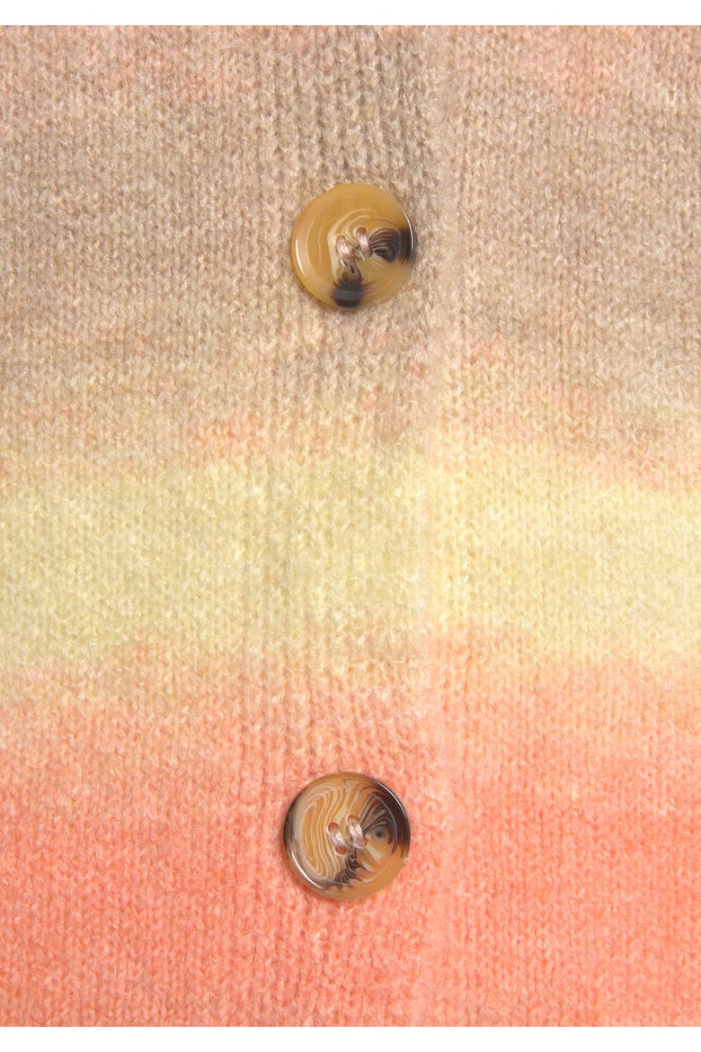 Ombre Cardigan, Alternate, color, Apricot Yellow