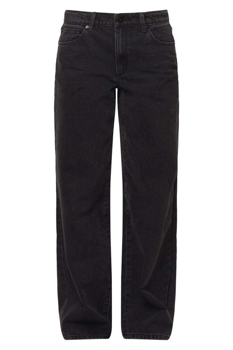 '99 Heidi Baggy Straight Leg Jeans, Alternate, color, WASHED BLACK
