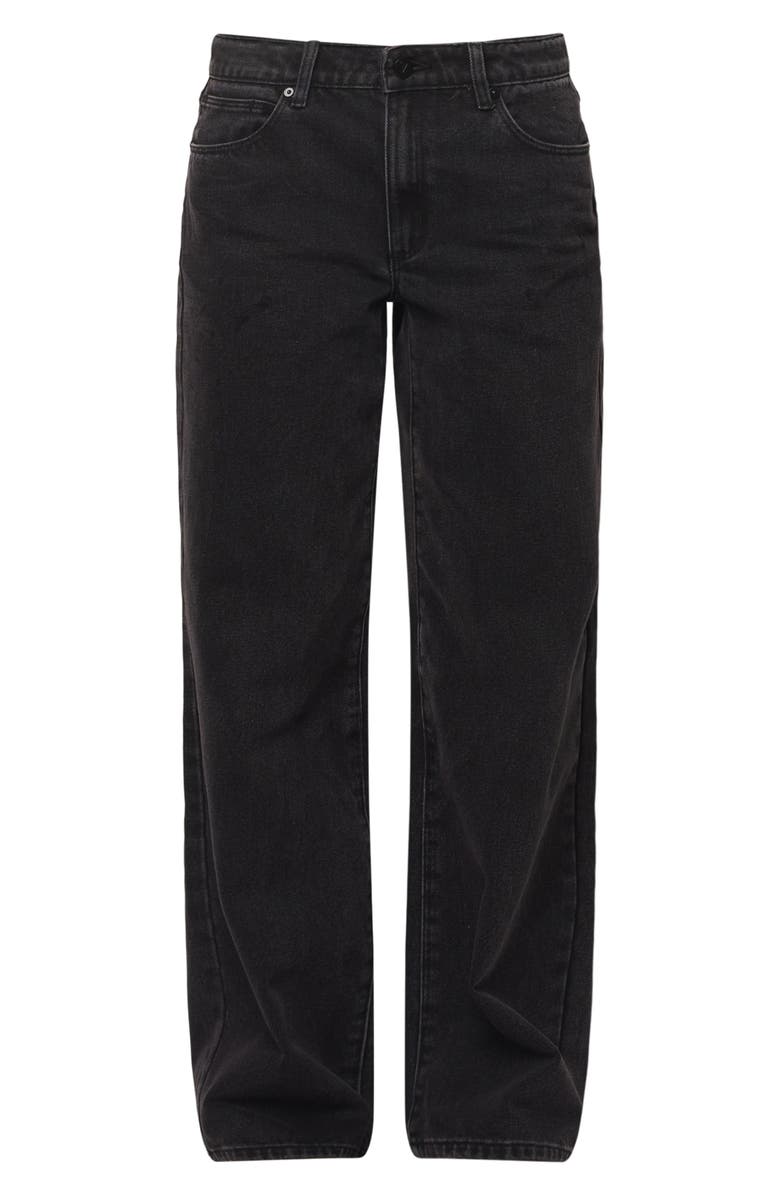 ABRAND '99 Heidi Baggy Straight Leg Jeans, Alternate, color, Washed Black