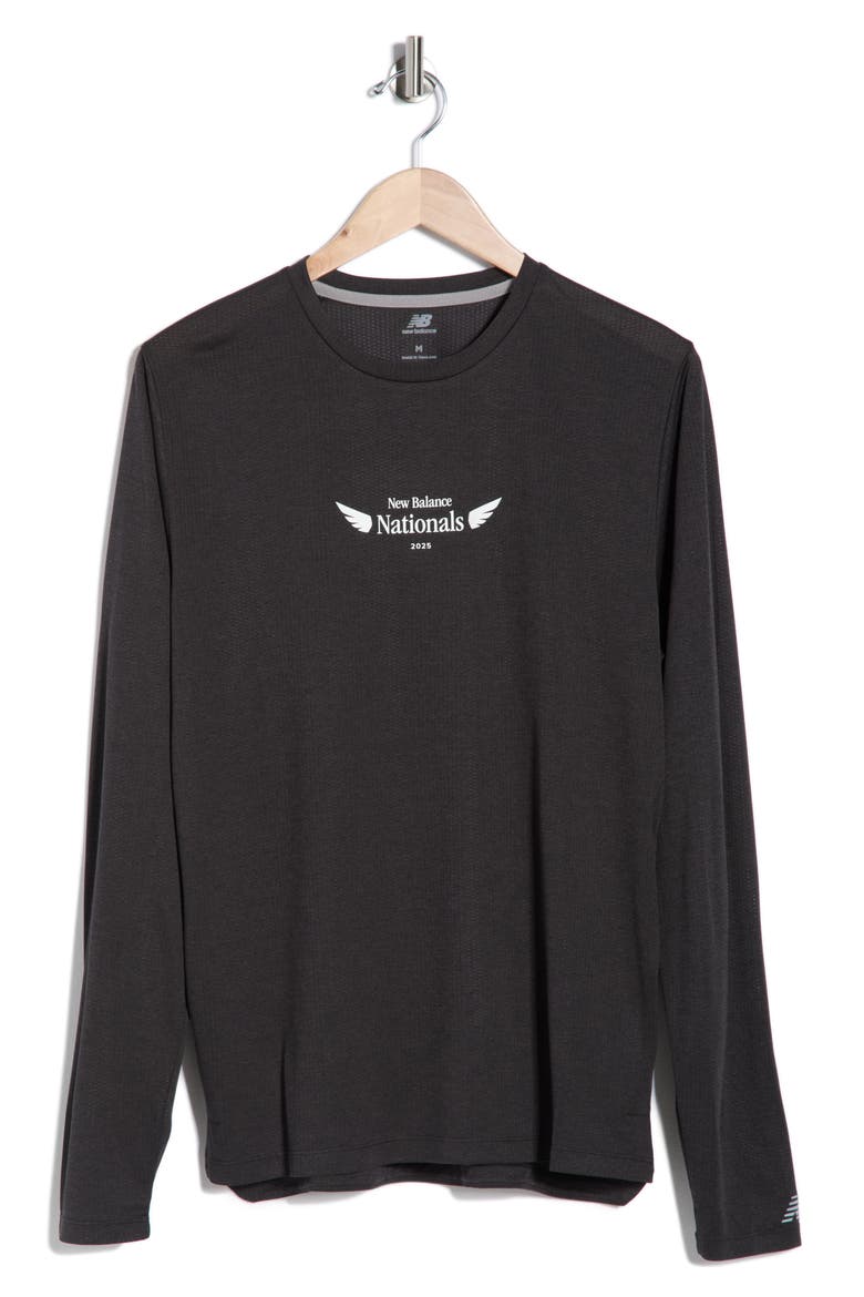 Athletics Long Sleeve Graphic T-Shirt, Alternate, color, BLACK