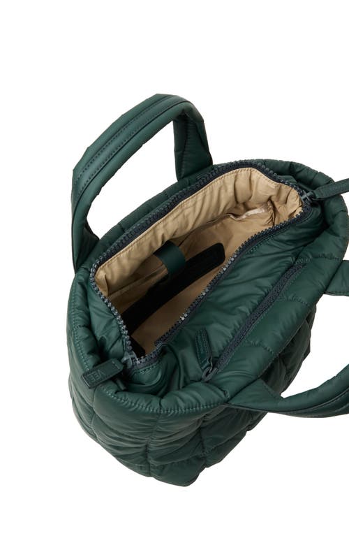 Veecollective Small Porter Quilted Recycled Nylon Tote In Green