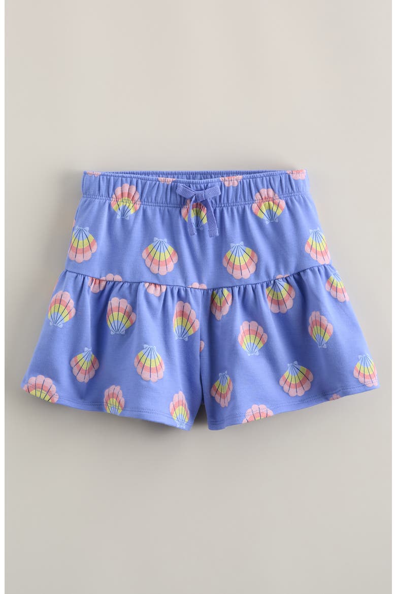 Kids' Flared Shorts, Main, color, BLUE PERSIA RAINBOW SEASHELLS