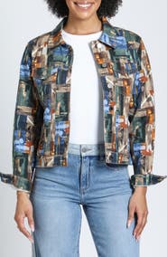 APNY Printed Denim Jacket