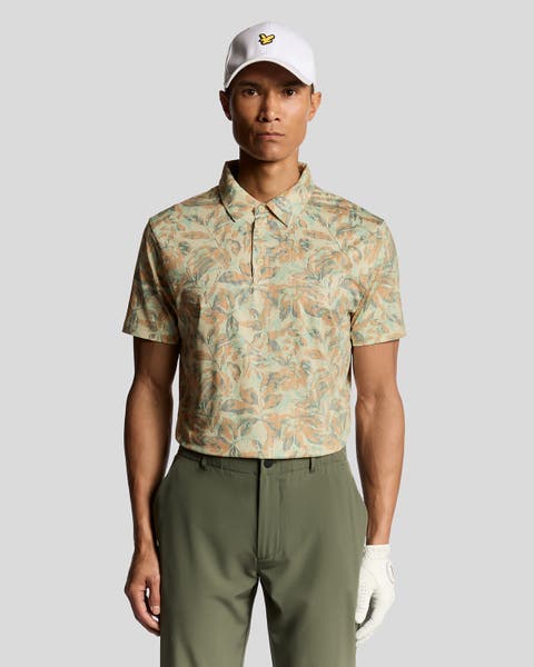 Golf Digital Floral Polo Shirt
