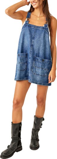 Denim Overall Minidress