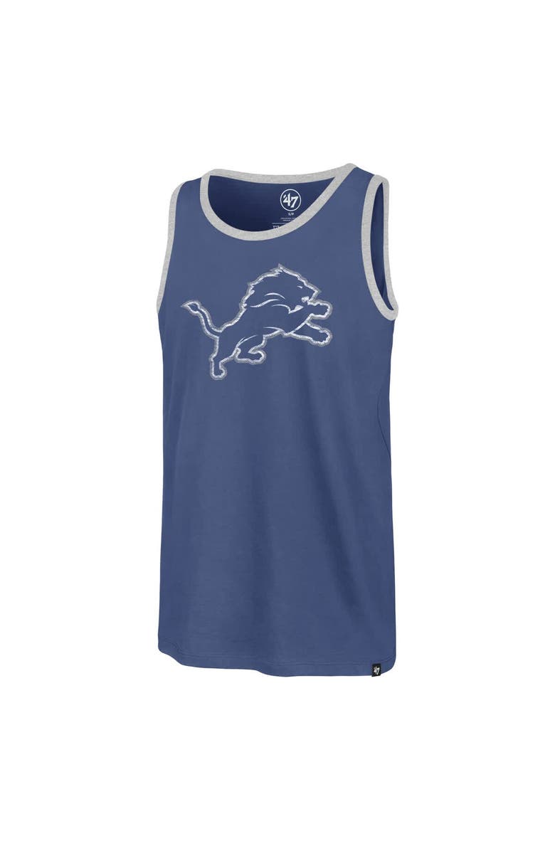 '47 Men's '47 Blue Detroit Lions Premier Franklin Tank Top, Alternate, color, Blue