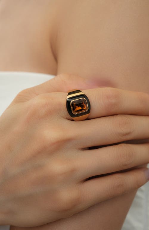 Rc Retro Chic Roman Night Ring In Gold