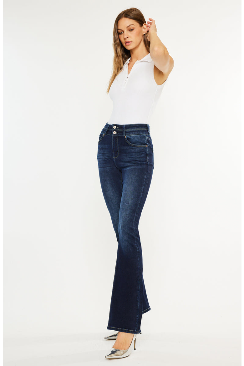 Gisella High Rise Bootcut Jeans, Alternate, color, Dark Wash