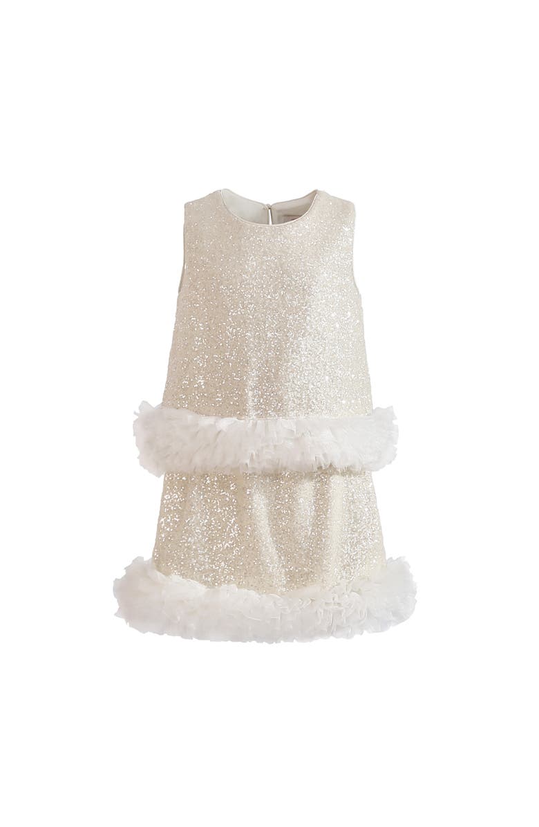 Tulleen Celeste Sequin Party Outfit, Main, color, Ivory