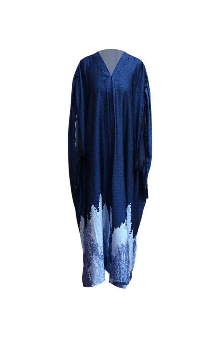 Flaunt Archive Suri Silk Caftan, Alternate, color, Blue
