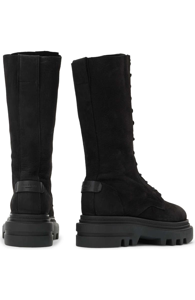 AllSaints Jay Combat Boot, Alternate, color, Washed Black