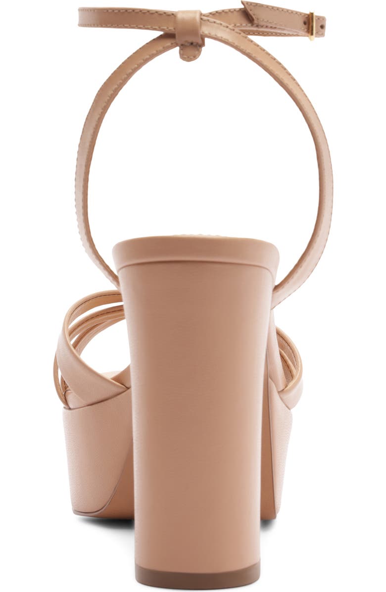 Arezzo Veronica Ankle Strap Platform Sandal, Alternate, color, True Sand