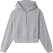 Rhone Signature Cotton Blend Rib Half Zip Hoodie