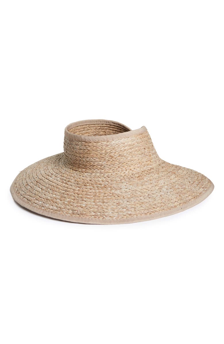 San Diego Hat Packable Woven Visor, Main, color,