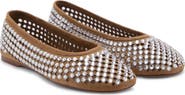 MANGO Embellished Perforated Ballet Flat