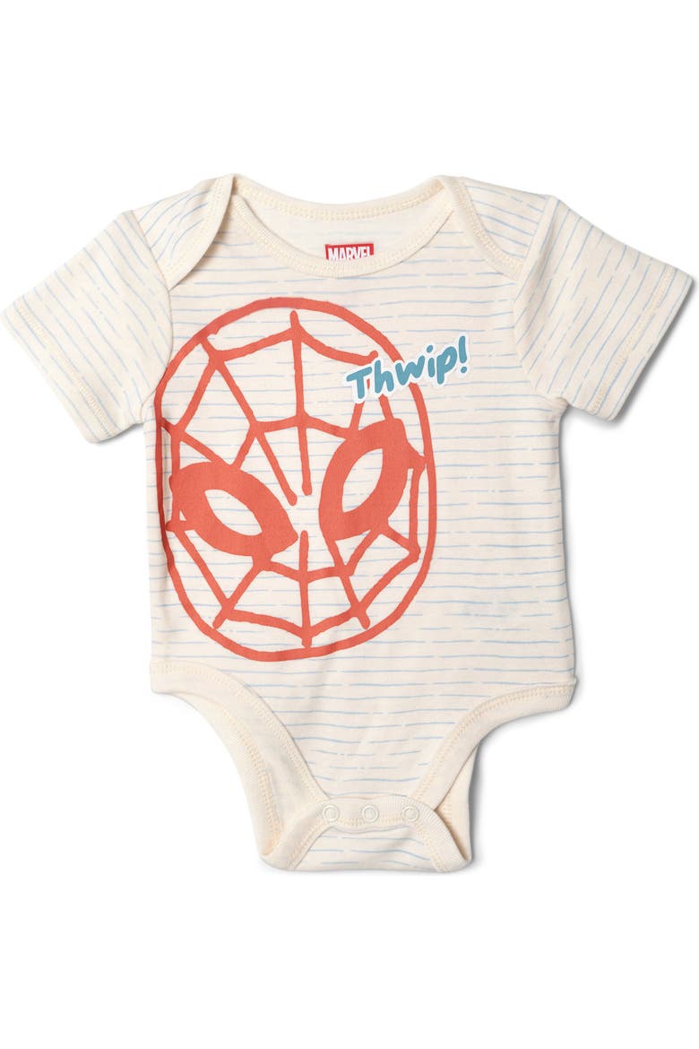 5-Pack One Piece Bodysuits, Alternate, color, Avengers Blue Grey