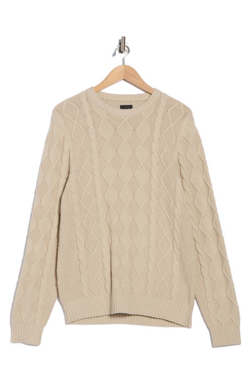 14th & Union Cable Knit Sweater In Neutral