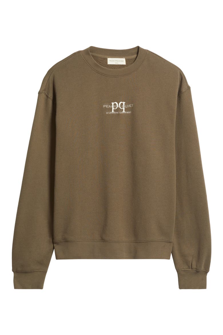 Leisure Co. Graphic Sweatshirt, Alternate, color, BROWN