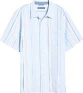 Tommy Bahama Milano Textured Stripe Cotton Camp Shirt