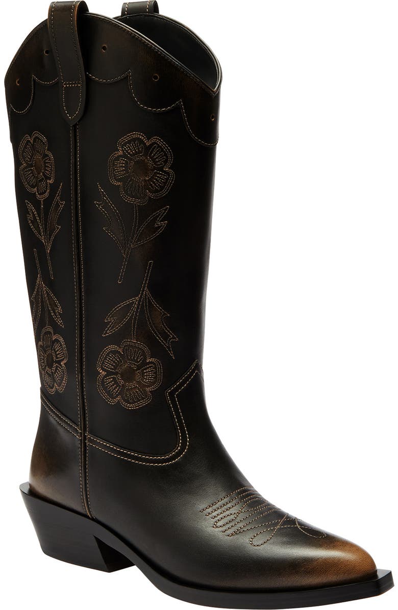 COACH Aria Loved Leather Tall Western Boot, Main, color,