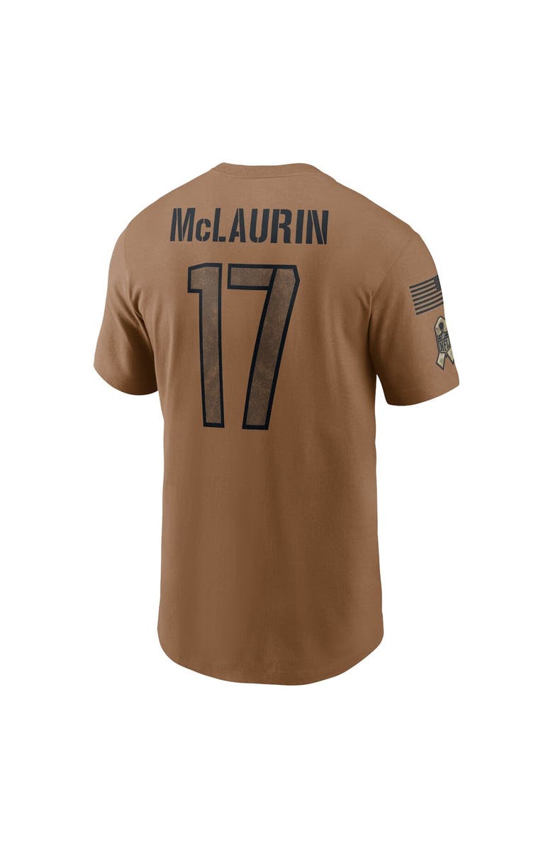 Nike Men's Nike Terry McLaurin Brown Washington Commanders 2023 Salute To Service Name & Number T-Shirt, Alternate, color, 