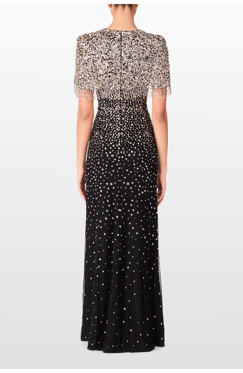 Jenny Packham Esna Maxi Dress, Alternate, color, Liquorice