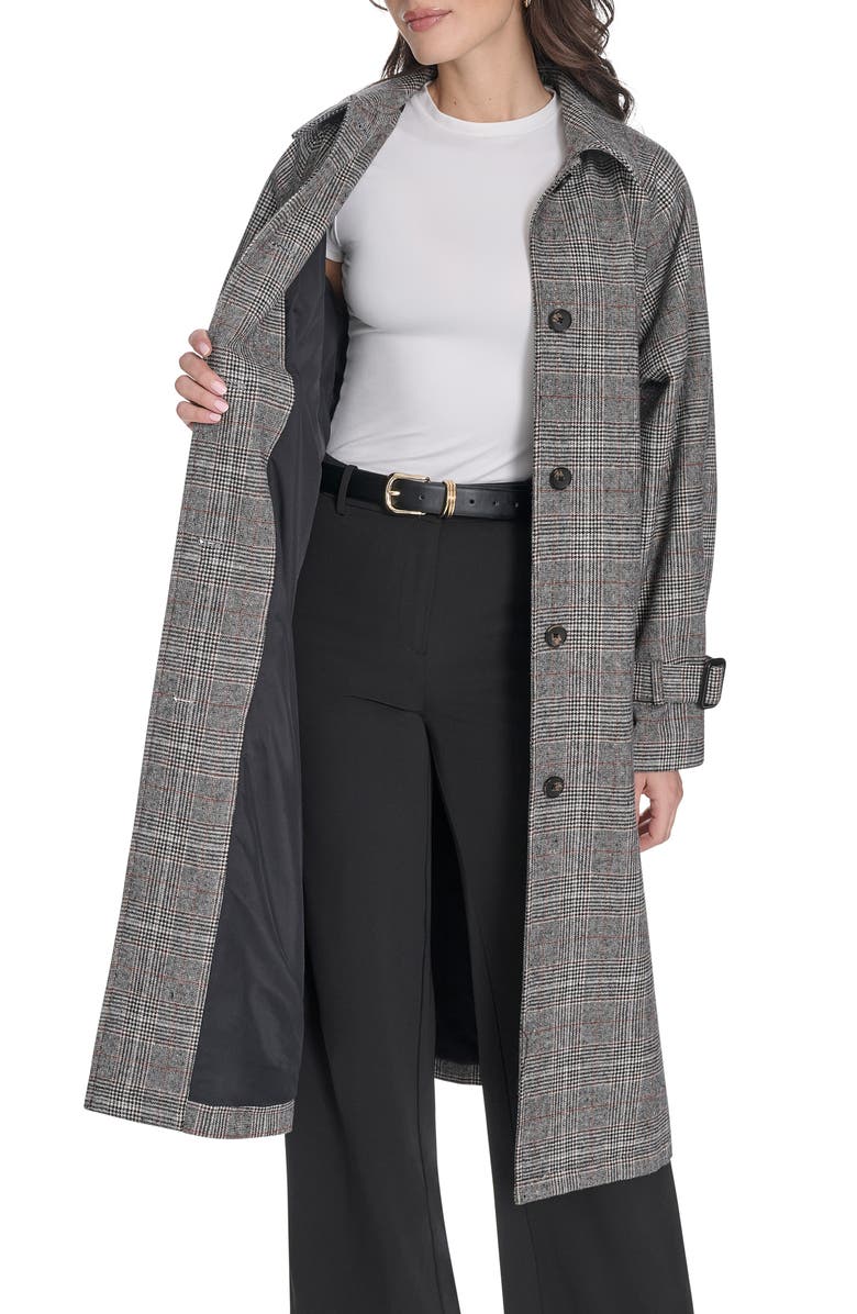 Levi's Belted Longline Coat, Alternate, color, Blk Wht