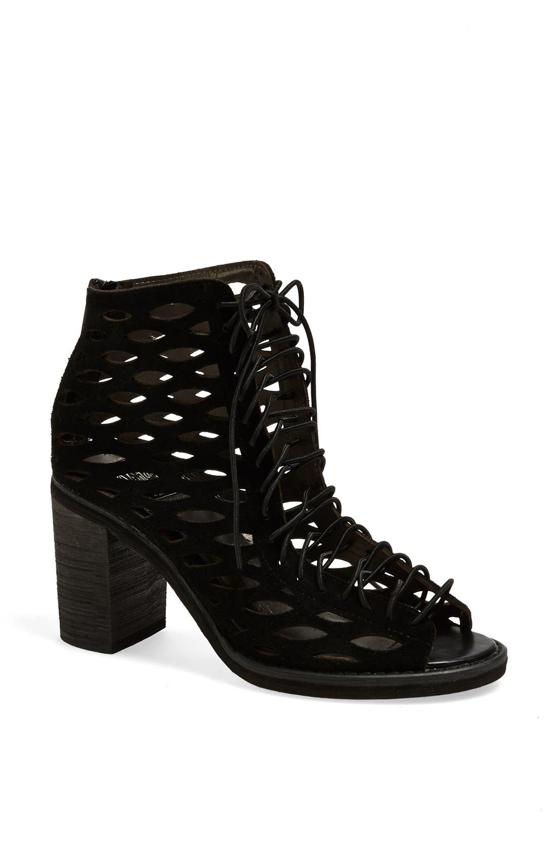 'Cors' Bootie, Main, color, BLACK SUEDE