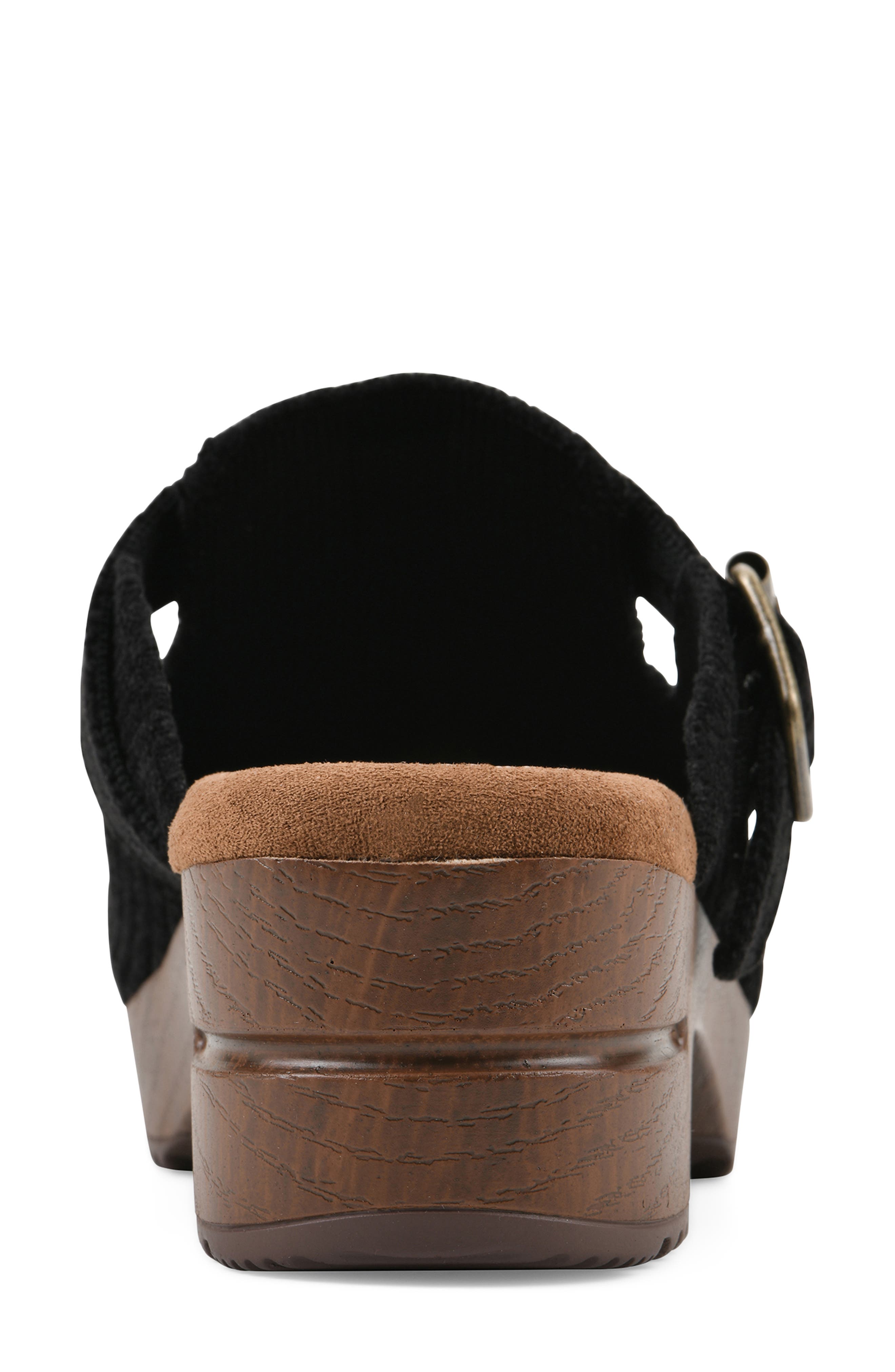 Bistro Platform Clog, Alternate, color, BLACK/ FABRIC