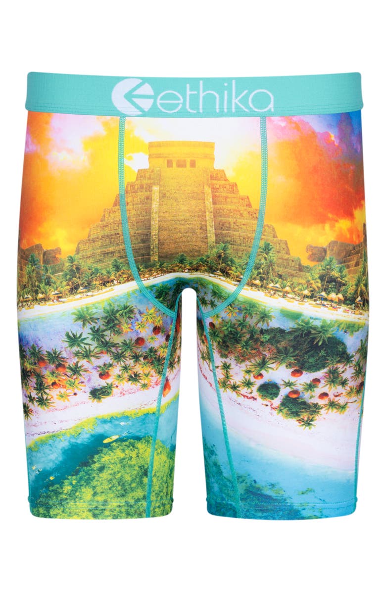 Ethika Kids' Tulum Temple Boxer Briefs, Main, color, 
