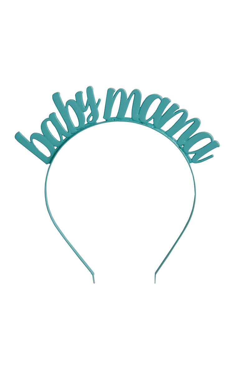 Milestone Events Metal Headbands, Main, color, Blue Baby Mama