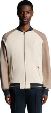 Lyle & Scott Interlock Contrast Raglan Bomber Jacket