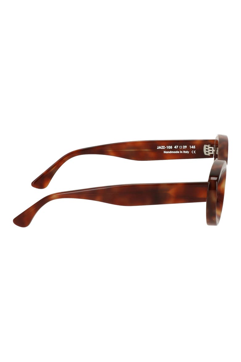 Jazz 47mm Oval Sunglasses, Alternate, color, TORTOISE SHELL
