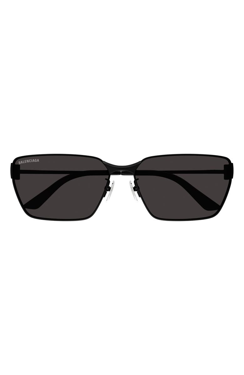Balenciaga 63mm Square Sunglasses, Main, color, 