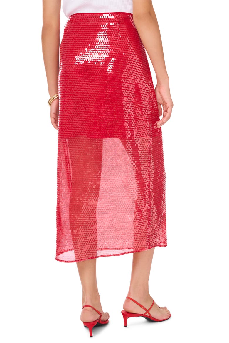 Sequin Midi Skirt, Alternate, color, DEEP ROUGE