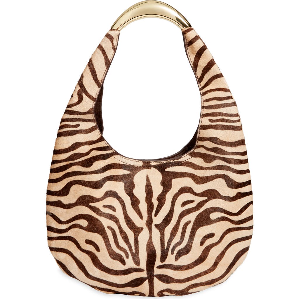 Dolce Vita Kairo Zebra Genuine Calf Hair Shoulder Bag In Zebra Print Calf Hair